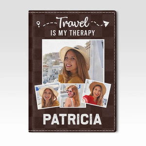 Photo personnalisée : Collectionnez des moments, pas des objets ! Étui de passeport personnalisé, porte-passeport, cadeau de vacances, cadeau pour les amoureux du voyage d'aventure.
