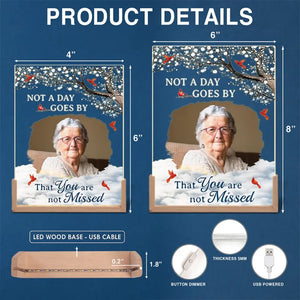 Photo personnalisée « Nous sommes toujours avec vous » – Veilleuse LED 3D en noyer personnalisée en forme de mémorial – Cadeau de condoléances pour les membres de la famille