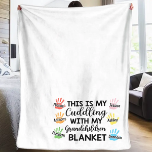 Considérez cette couverture comme un câlin - Couverture personnalisée pour la famille - Cadeau pour grand-mère