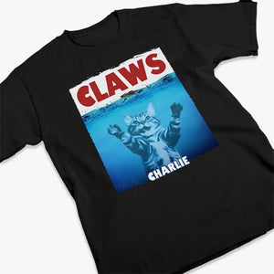 T-shirt, sweat à capuche et sweat-shirt unisexe personnalisé avec photo « Les animaux sont là » pour chien et chat - Cadeau pour propriétaires et amoureux des animaux