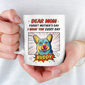 « Chien est Dieu » à l'envers - Mug personnalisé pour chien - Fête des Mères, cadeau pour les propriétaires d'animaux et les amoureux des animaux