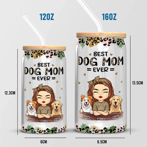 Tu es la meilleure maman chat du monde ! Tasse en verre personnalisée pour chien et chat, tasse à café glacé, cadeau pour la fête des mères, pour les propriétaires d'animaux et les amoureux des animaux.