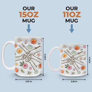 Une grand-mère est une personne chère à tous points de vue - Mug personnalisé 3D à effet gonflé - Fête des mères, cadeau pour maman, grand-mère