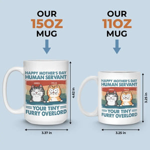 Je suis ton petit seigneur à fourrure - Mug personnalisé pour chat - Fête des Mères, cadeau pour les propriétaires d'animaux de compagnie, amoureux des animaux