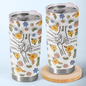 Meilleure maman de tous les temps - Gobelet personnalisé avec effet gonflable 3D imprimé pour la famille - Cadeau pour la fête des mères, maman, grand-mère