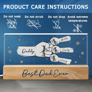 Merci d'être mon héros - Veilleuse LED 3D personnalisée en acrylique avec lettres - Cadeau pour la fête des pères, papa, grand-père
