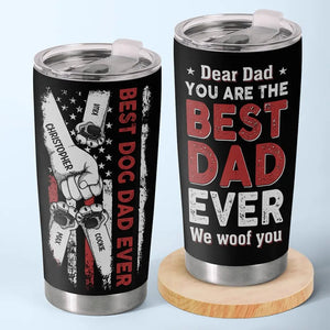 Tu es le meilleur papa du monde, je t'aime ! - Gobelet personnalisé pour chien - Fête des pères, cadeau pour les propriétaires d'animaux de compagnie et les amoureux des animaux