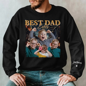 L'amour est l'huile qui apaise les frictions - Sweat-shirt unisexe personnalisé avec motif sur la manche - Fête des pères, cadeau pour papa, grand-père