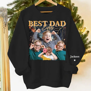 L'amour est l'huile qui apaise les frictions - Sweat-shirt unisexe personnalisé avec motif sur la manche - Fête des pères, cadeau pour papa, grand-père