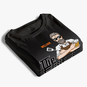 Le Grillfather, le vrai maître - T-shirt unisexe personnalisé pour la famille, sweat à capuche, sweat-shirt - Fête des pères, cadeau pour papa, grand-père