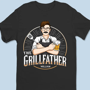 Le maître du gril peut battre la viande - T-shirt unisexe personnalisé pour la famille, sweat à capuche, sweat-shirt - Fête des pères, cadeau pour papa, grand-père