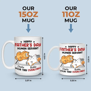 Tout ce dont vous avez besoin, c'est d'amour et d'un chat - Mug personnalisé avec chat - Fête des pères, cadeau pour les propriétaires d'animaux et les amoureux des animaux