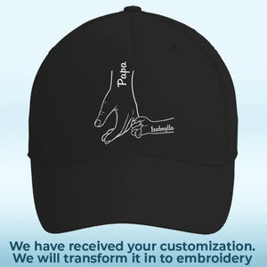 Happy Father’s Day, From Your Little Girl - Family Personalized Custom Line Embroidered Cap - Father's Day, Gift For Dad