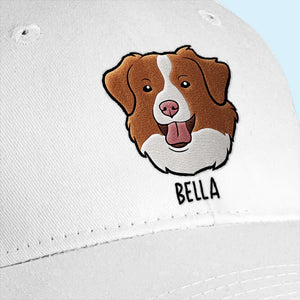 Photo personnalisée : La vie serait dure sans toi ! Casquette brodée personnalisée pour chien et chat ! Cadeau pour les propriétaires et les amoureux des animaux.