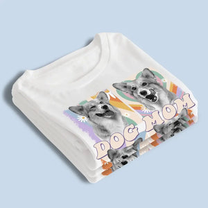 Photo personnalisée « La vie est dure, les animaux la rendent meilleure » - T-shirt, sweat à capuche et sweat-shirt unisexe personnalisé pour chien et chat - Cadeau pour propriétaires et amoureux des animaux