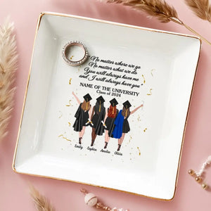 Soyez le meilleur de ce que vous êtes - Plat à bijoux personnalisé Bestie - Cadeau de remise de diplôme pour meilleures amies, meilleures amies, sœurs
