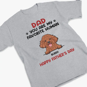 Grâce à lui, j'ai pu voir un avenir - T-shirt unisexe personnalisé pour chien et chat, sweat à capuche, sweat-shirt - Fête des pères, cadeau pour les propriétaires d'animaux, amoureux des animaux