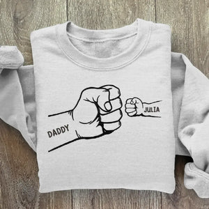 Papa, tu me soutiens - Sweat-shirt brodé personnalisé en famille - Fête des pères, cadeau pour papa, grand-père