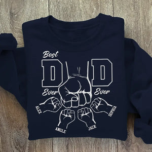 Tu es le meilleur papa du monde - Sweat-shirt brodé personnalisé en famille - Fête des pères, cadeau pour papa, grand-père
