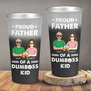 Cher papa, bon travail, nous sommes géniaux - Tasse personnalisée en aluminium à couleur changeante pour la famille - Fête des pères, cadeau pour papa, grand-père