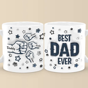 Personne d'autre au monde n'est meilleur que mon père - Mug personnalisé en 3D avec effet gonflé - Cadeau pour la fête des pères, papa, grand-père