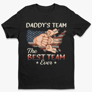 Papa, tu es mon super-héros - T-shirt unisexe personnalisé pour la famille, sweat à capuche, sweat-shirt - 4 juillet, fête des pères, cadeau pour papa, grand-père