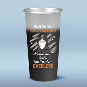 Merci pour vos collations quotidiennes - Gobelet personnalisé en aluminium à changement de couleur pour chat - Cadeau pour les propriétaires et les amoureux des animaux