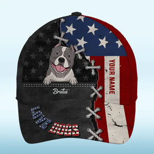 Les chiens ont juste besoin de vous et d'amour, c'est tout - Casquette personnalisée pour chien, casquette classique à imprimé intégral - Fête des pères, cadeau pour les propriétaires d'animaux et les amoureux des animaux