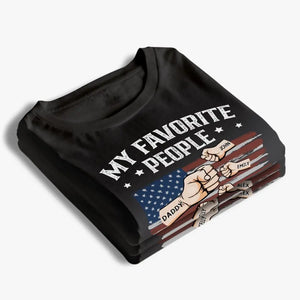 Mon père, mon héros - T-shirt unisexe personnalisé pour la famille, sweat à capuche, sweat-shirt - 4 juillet, cadeau pour papa, grand-père