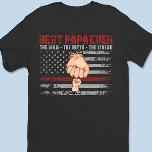 L'Homme, le Mythe, la Légende - T-shirt unisexe personnalisé, sweat à capuche, sweat-shirt - Fête des Pères, cadeau pour papa, grand-père