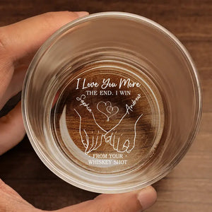 Verre à whisky personnalisé « All Of Me Loves All Of You » pour couple - Cadeau pour mari et femme, anniversaire