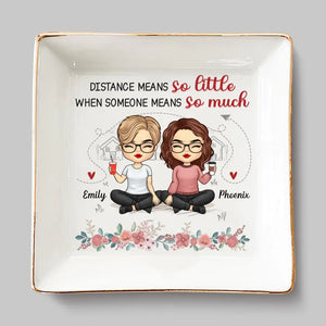 J'aimerais que tu habites à côté - Porte-bijoux personnalisé pour meilleure amie - Cadeau pour meilleures amies, meilleures amies, sœurs