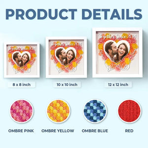 Photo personnalisée que nous ne pouvons apprendre à aimer qu'en aimant - Boîte à fleurs personnalisée pour couple - Cadeau pour mari et femme, anniversaire