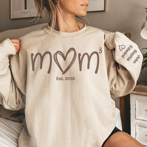Maman signifie tout - Sweat-shirt brodé personnalisé pour la famille - Fête des Mères, cadeau pour maman, grand-mère