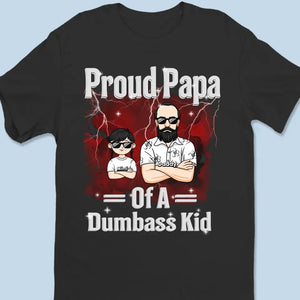 Fier papa de plusieurs enfants - T-shirt unisexe personnalisé pour la famille, sweat à capuche, sweat-shirt - Fête des pères, cadeau pour papa, grand-père