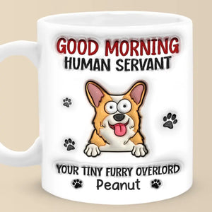La vie est meilleure avec un ami à quatre pattes ! Mug personnalisé avec effet gonflé en 3D pour chien et chat ! Cadeau pour les propriétaires et les amoureux des animaux.