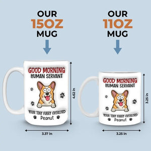 La vie est meilleure avec un ami à quatre pattes ! Mug personnalisé avec effet gonflé en 3D pour chien et chat ! Cadeau pour les propriétaires et les amoureux des animaux.