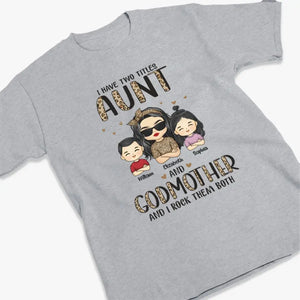 J'ai deux titres et je les porte tous les deux - T-shirt, sweat à capuche et sweat-shirt unisexe personnalisé pour la famille - Cadeau pour les membres de la famille