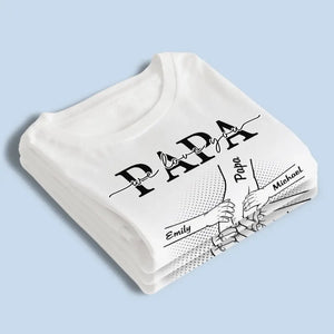 Merci papa, on t'aime - T-shirt unisexe personnalisé pour la famille, sweat à capuche, sweat-shirt - Fête des pères, cadeau pour papa, grand-père