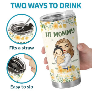 La meilleure maman du monde m'appartient - Gobelet personnalisé pour la famille - Cadeau pour la fête des mères, la baby shower, la première maman