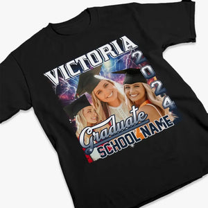 Photo personnalisée : il est temps de commencer un nouveau rêve ! T-shirt, sweat à capuche et sweat-shirt unisexe personnalisé pour la famille ; cadeau de fin d'études pour les membres de la famille, les frères et sœurs.