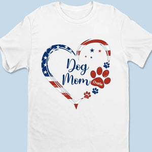 Un véritable ami laisse des empreintes de pattes sur votre cœur - T-shirt, sweat à capuche et sweat-shirt unisexe personnalisé pour chien et chat - 4 juillet, cadeau pour les propriétaires d'animaux et les amoureux des animaux