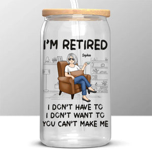Il y a une chose que j'ai toujours voulu faire avant de prendre ma retraite - Tasse en verre personnalisée, tasse à café glacé - Appréciation, cadeau de retraite pour collègues, amis de travail, collègues