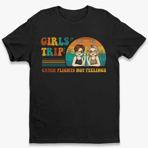 Un voyage entre filles coûte moins cher qu'une thérapie - T-shirt, sweat à capuche et sweat-shirt unisexe personnalisé pour meilleure amie - Cadeau de vacances d'été pour meilleures amies, meilleures amies, sœurs