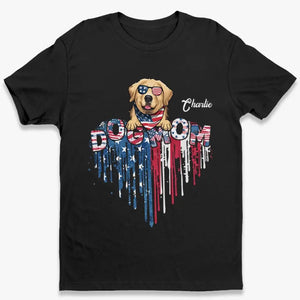 L'amour, c'est un nez mouillé et une queue heureuse - T-shirt unisexe personnalisé pour chien et chat, sweat à capuche, sweat-shirt - 4 juillet, cadeau pour les propriétaires d'animaux et les amoureux des animaux
