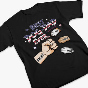 La vie est meilleure avec des empreintes de pattes - T-shirt, sweat à capuche et sweat-shirt unisexe personnalisé pour chien et chat - 4 juillet, cadeau pour les propriétaires d'animaux et les amoureux des animaux