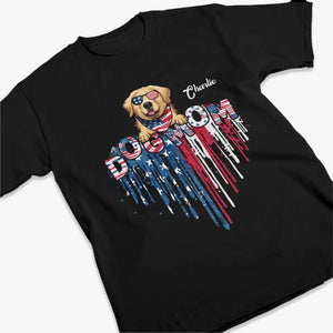 L'amour, c'est un nez mouillé et une queue heureuse - T-shirt unisexe personnalisé pour chien et chat, sweat à capuche, sweat-shirt - 4 juillet, cadeau pour les propriétaires d'animaux et les amoureux des animaux