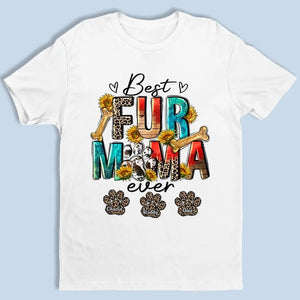 « Fur Mama Life Is The Best Life » – T-shirt, sweat à capuche et sweat-shirt unisexe personnalisé pour chien et chat – Cadeau pour propriétaires et amoureux des animaux