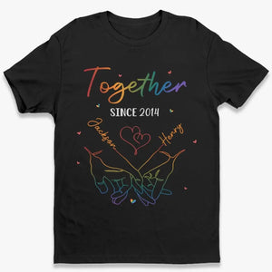 L'amour compte, l'amour c'est l'amour - T-shirt unisexe personnalisé, sweat à capuche, sweat-shirt - Cadeau pour mari et femme, anniversaire, LGBTQ+
