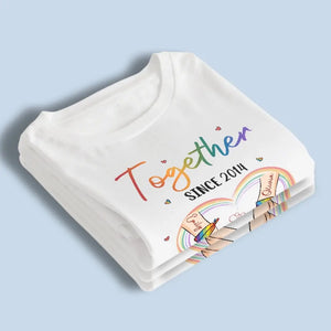 L'amour triomphe, l'amour compte - T-shirt unisexe personnalisé, sweat à capuche, sweat-shirt - Cadeau pour mari et femme, anniversaire, LGBTQ+